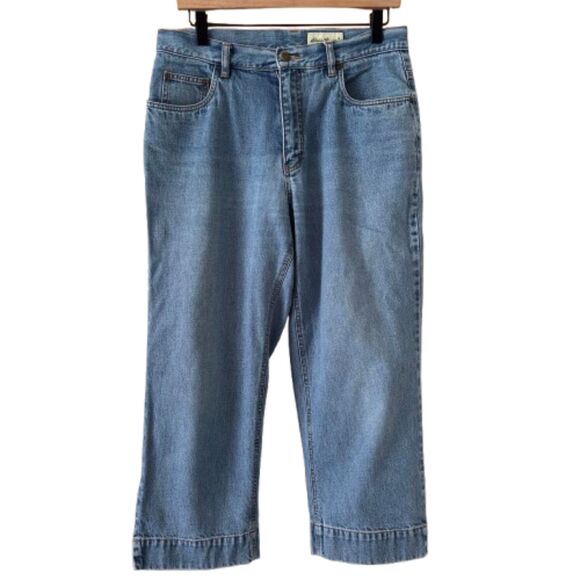 Eddie Bauer Cropped Denim Jeans Woman's Size 10 #R - Picture 1 of 5